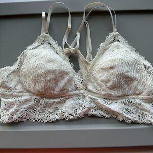 Aerie Lace Bralette – Size XL – Cream/Ivory